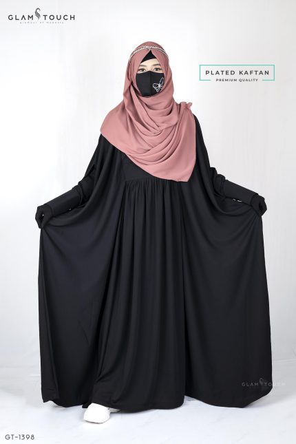DESIGNER PLEATED KAFTAN ABAYA | GT-1398