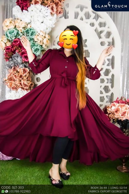 STYLISH TAIL CUT BLAZER GOWN | SLT-303