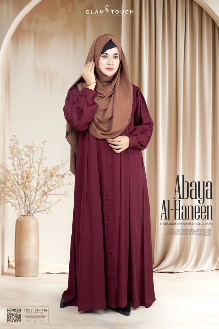 Abaya Al Haneen-Premium Show Button Abaya || GT-1976
