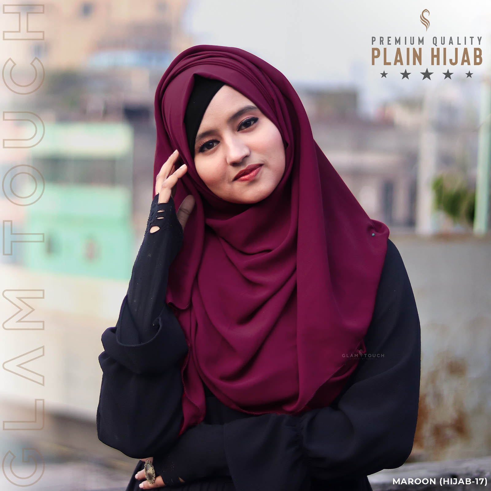 HIJAB-17 - Maroon